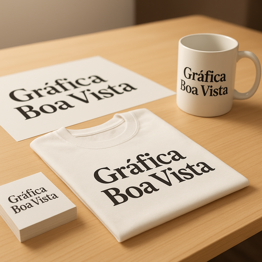 Recepção de clínica moderna com itens personalizados em DTF UV