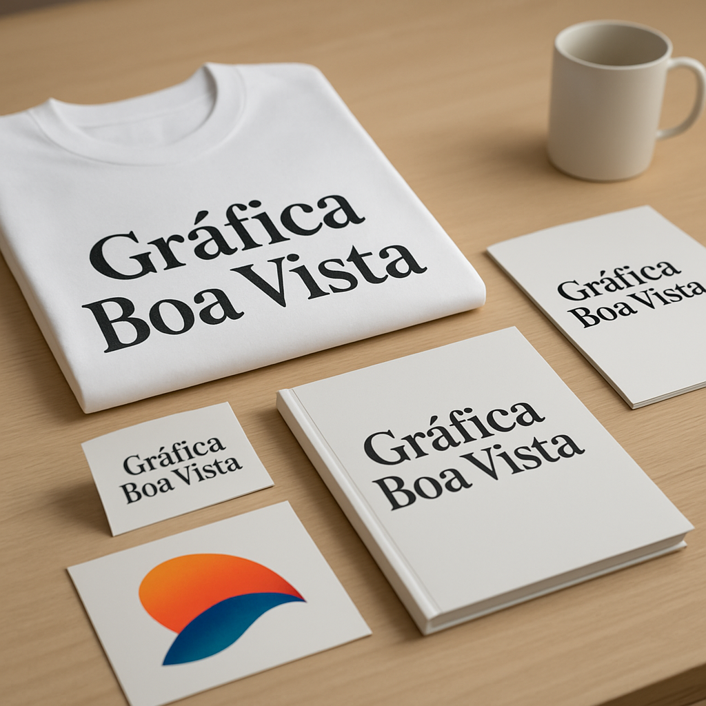 Recepção de clínica moderna com itens personalizados em DTF UV