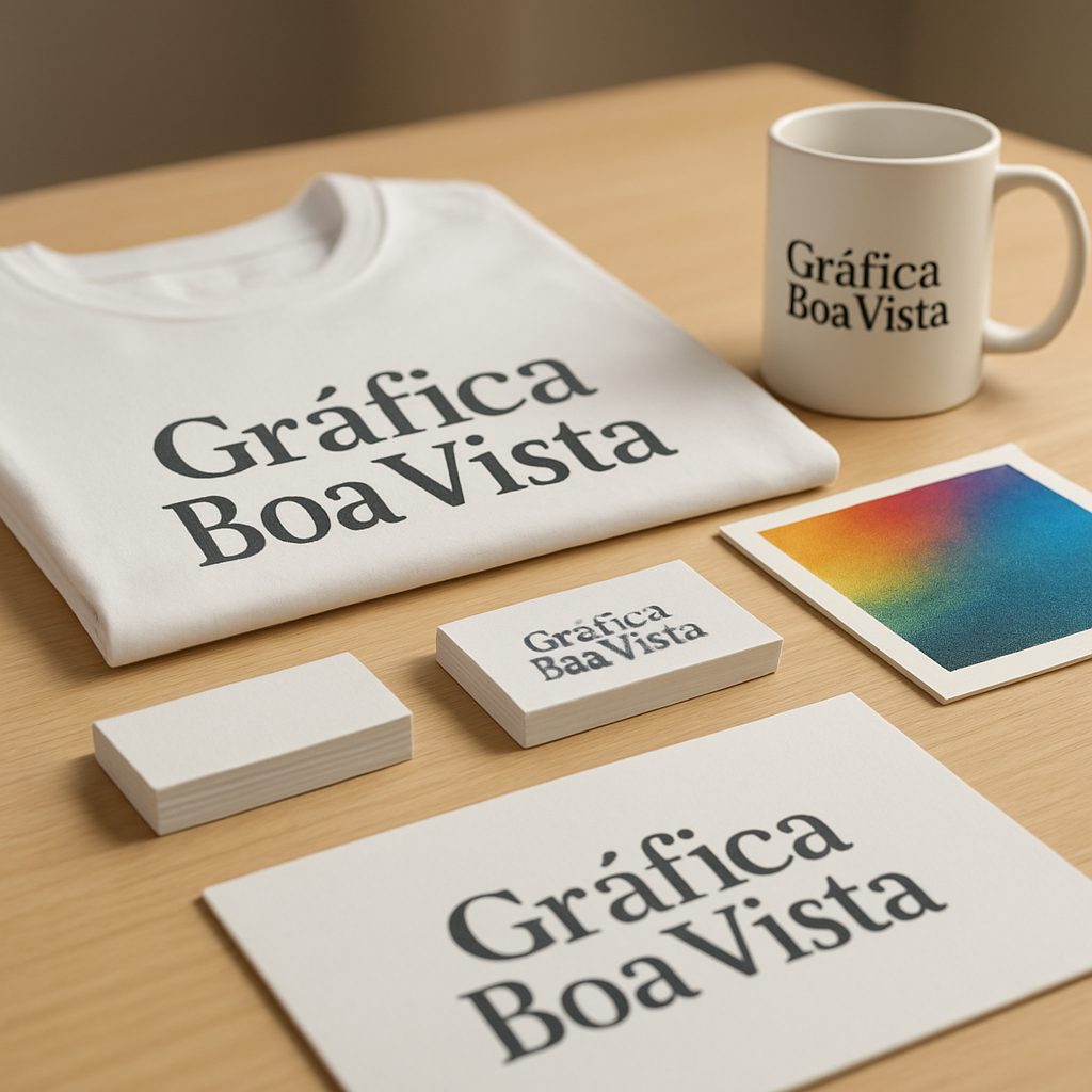 Recepção de clínica moderna com itens personalizados em DTF UV