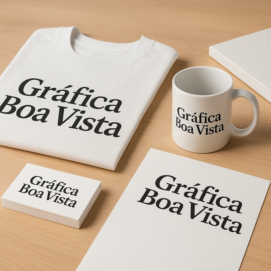 DTF UV em produtos personalizados com acabamento premium na Gráfica Boa Vista