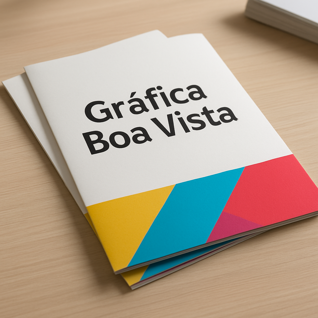 Folheto impresso para clínica e consultório em ambiente de gráfica profissional