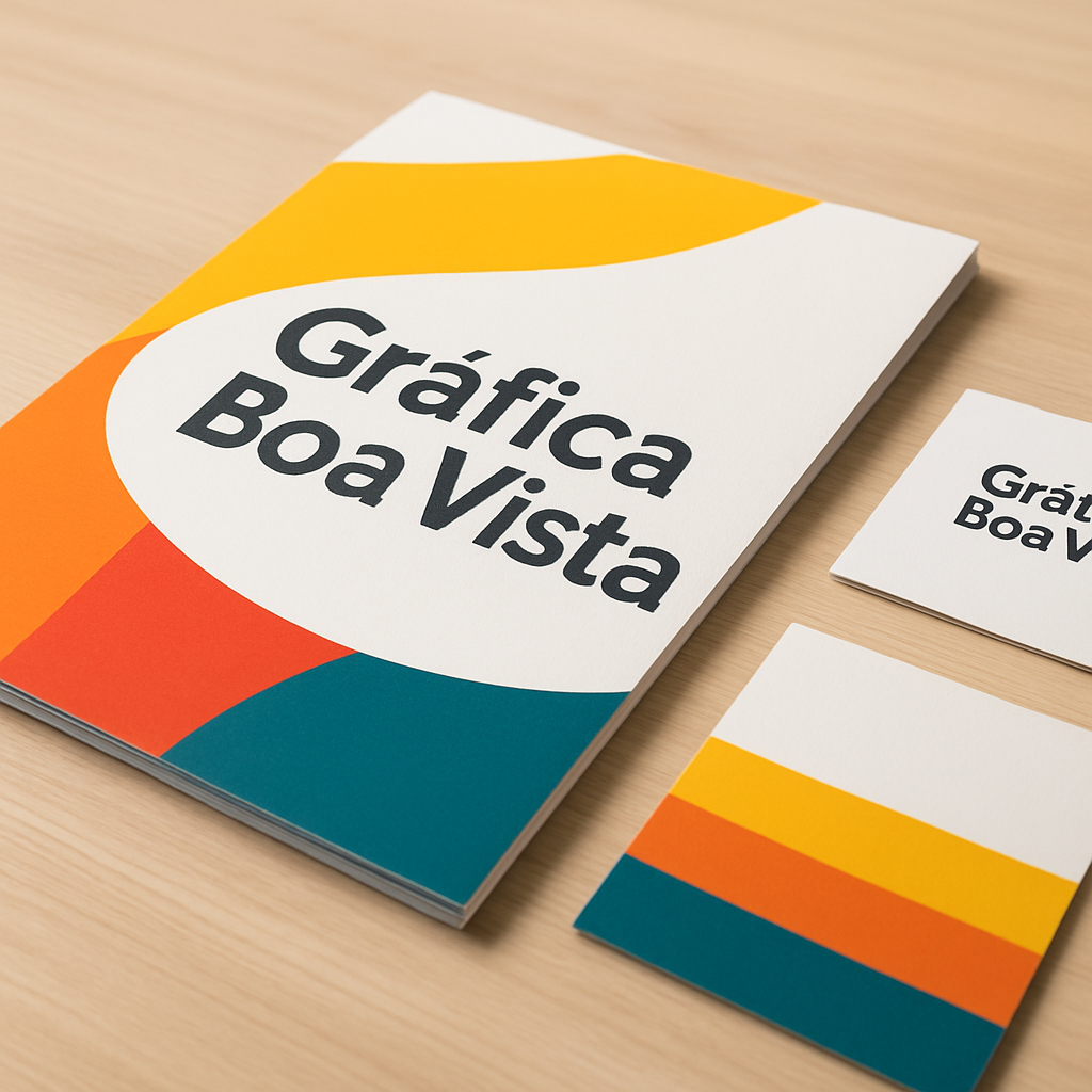 Folheto impresso para clínica e consultório em ambiente de gráfica profissional
