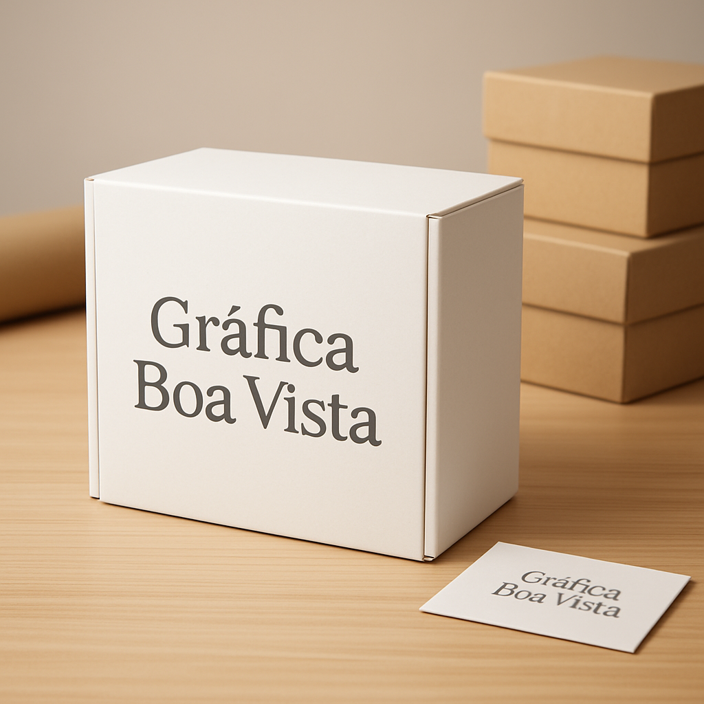 Caixas personalizadas produzidas em gráfica de Curitiba com acabamento profissional