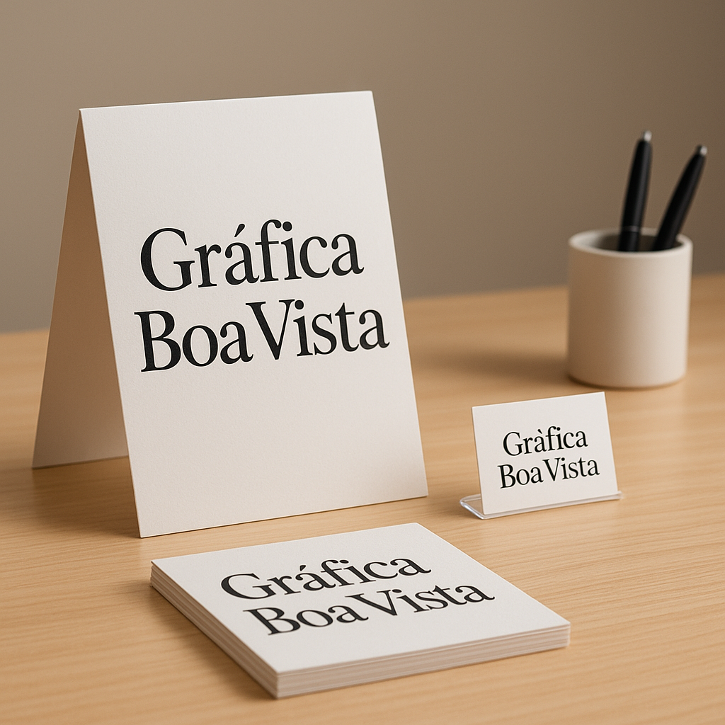 Cavalete personalizado em Curitiba em ambiente comercial, com estrutura de madeira e visual profissional