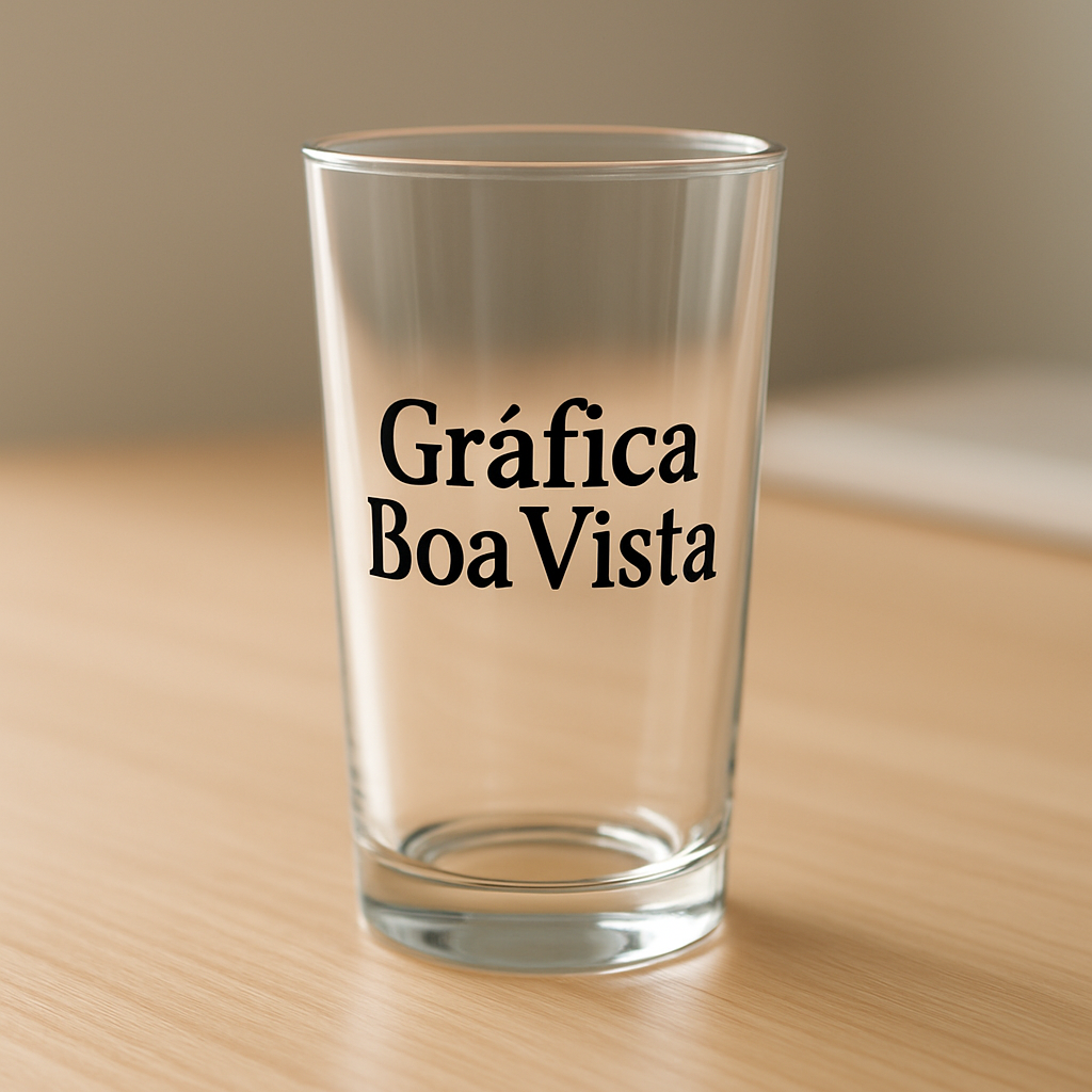 Copo Long Drink personalizado em Curitiba exibido em ambiente de estúdio, com foco no acabamento do produto
