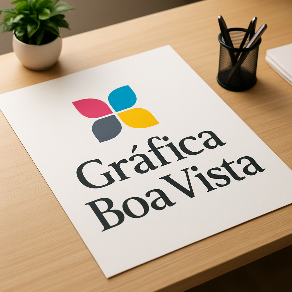 Cartaz sendo conferido em uma gráfica em Curitiba antes da impressão
