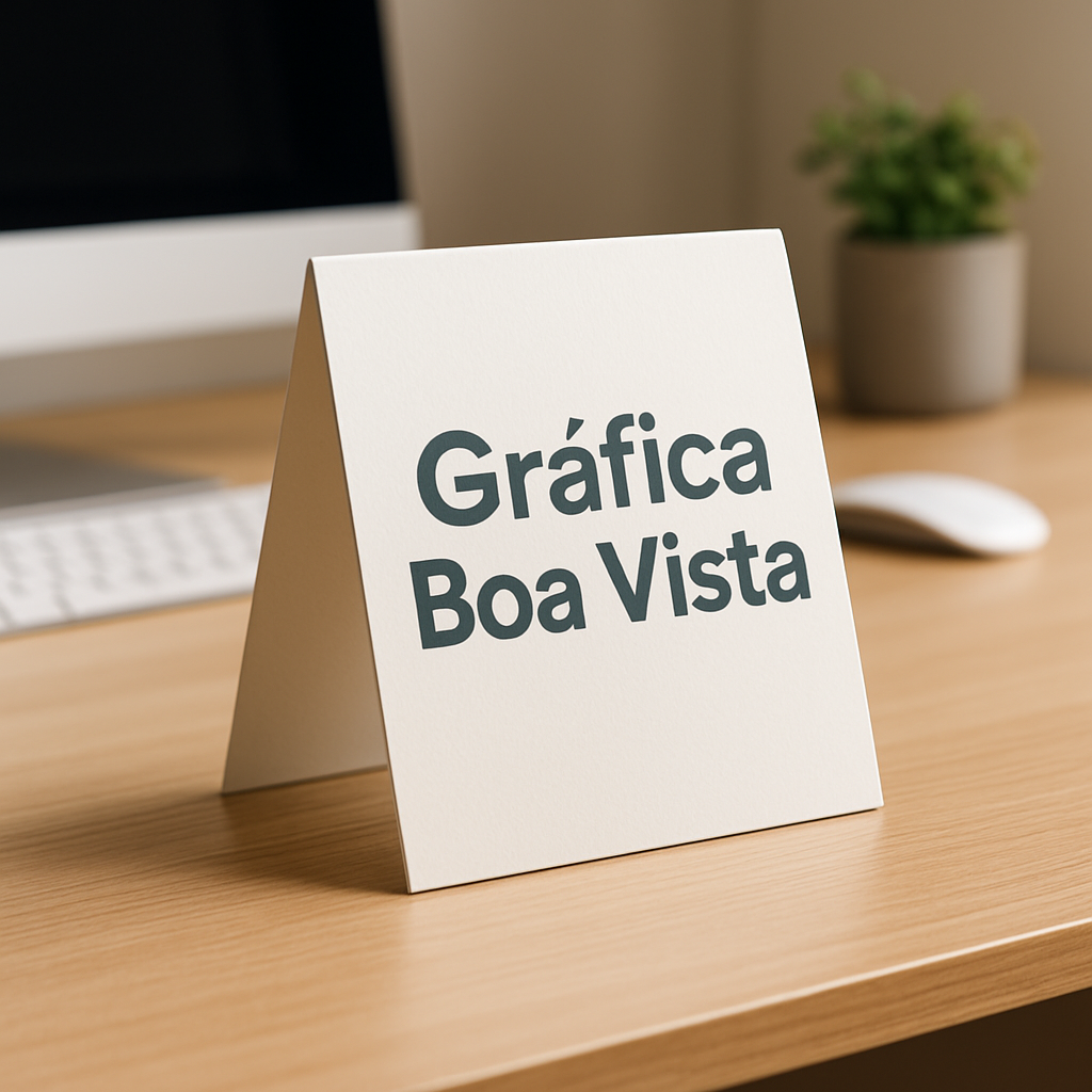 Cavalete profissional na entrada de clínica e consultório, com visual limpo e acabamento moderno