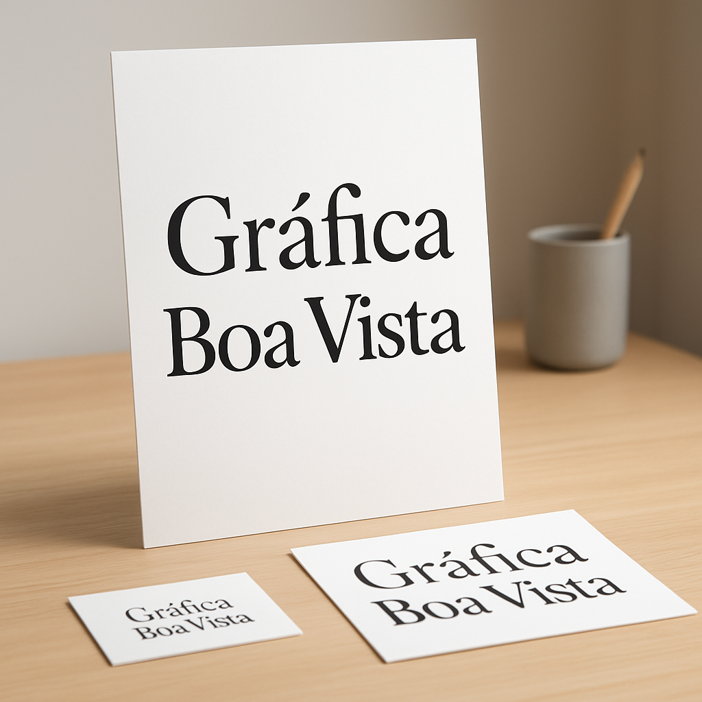 Gráfica em Curitiba com cartazes promocionais impressos e ambiente profissional