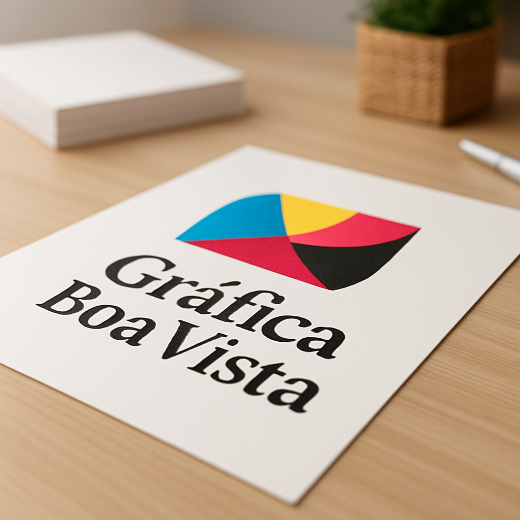 Gráfica em Curitiba produzindo cartaz em ambiente profissional, com foco no processo de impressão