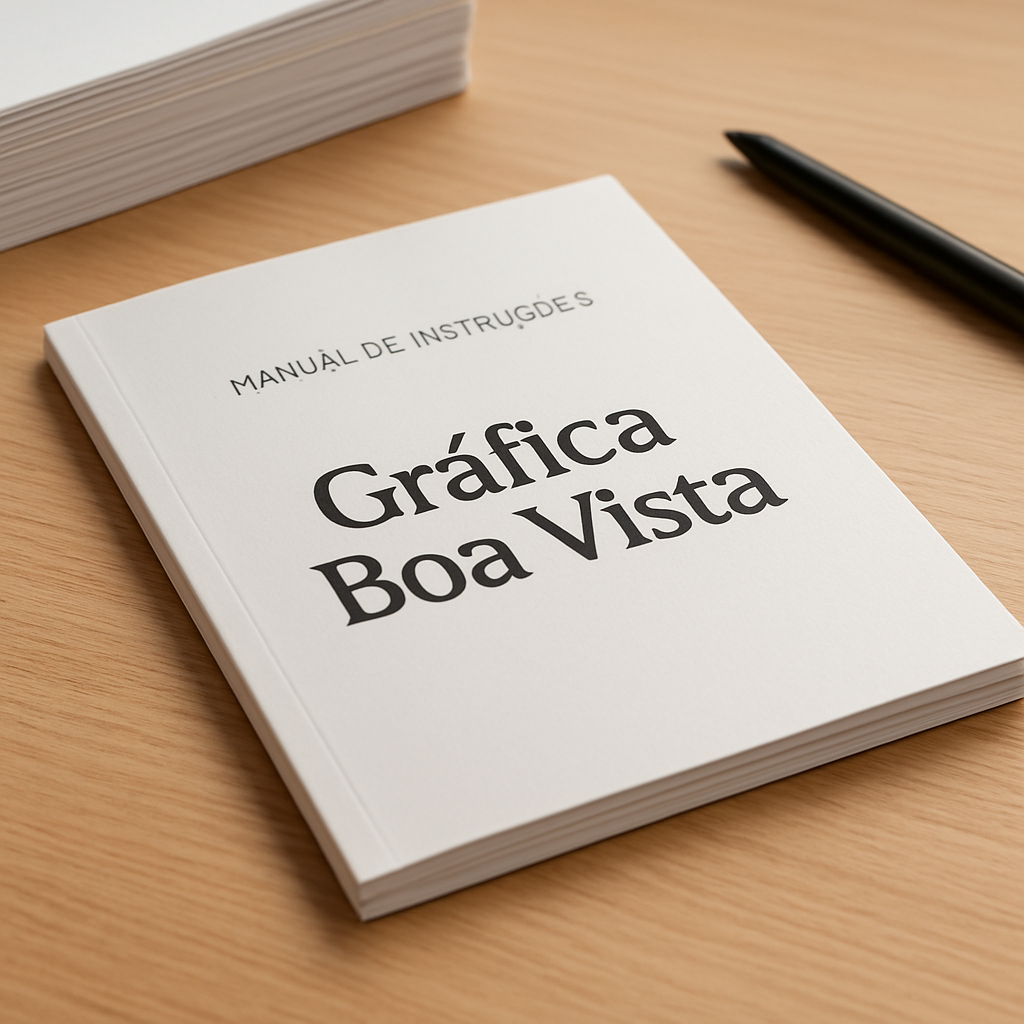 Manual de Instruções em produção na Gráfica Boa Vista, em Curitiba/PR