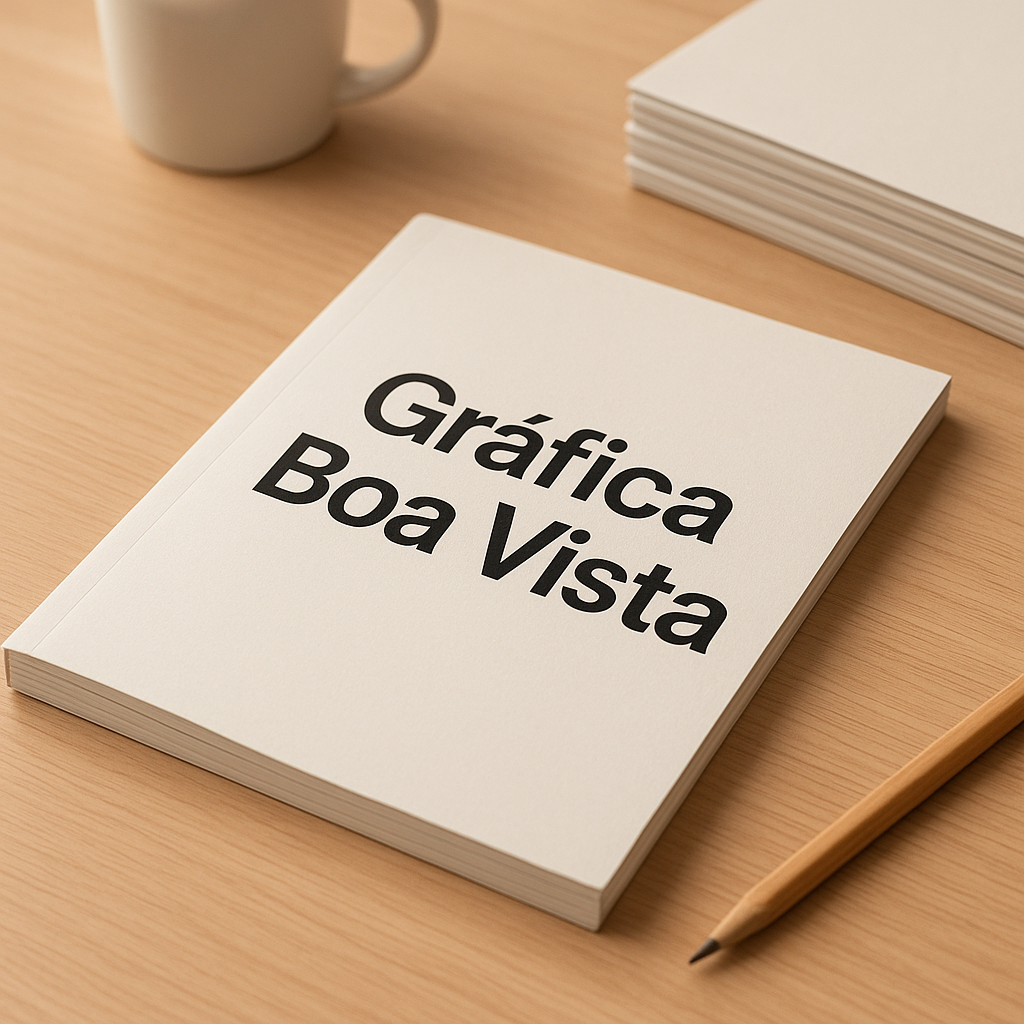 Manual impresso para clínica sobre uma mesa de recepção em ambiente profissional