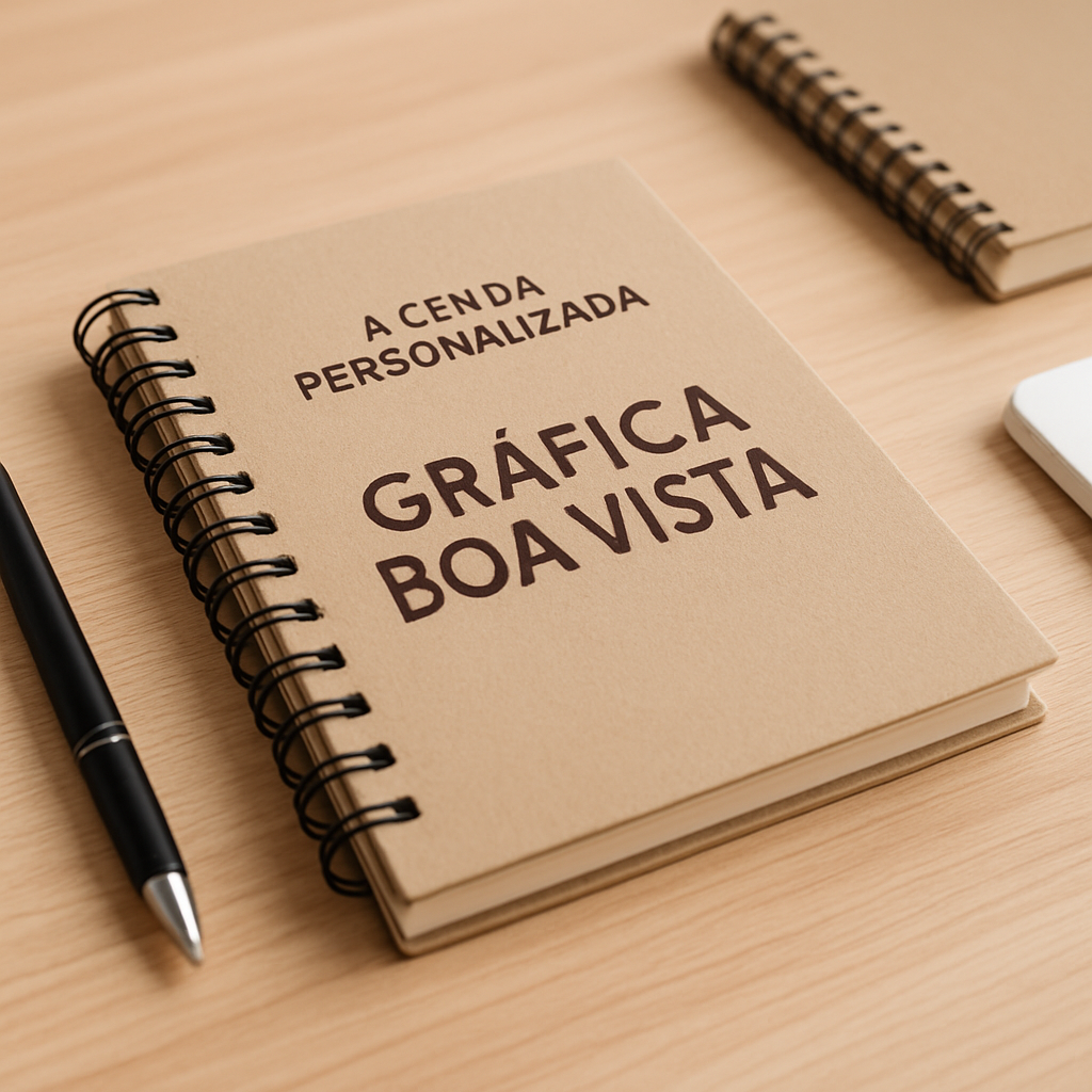 Agenda personalizada para clínicas e consultórios em uma mesa profissional, com visual elegante e ambiente de saúde