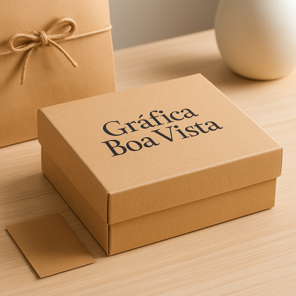 Caixas para presente elegantes em fundo limpo, mostrando embalagem premium e acabamento refinado