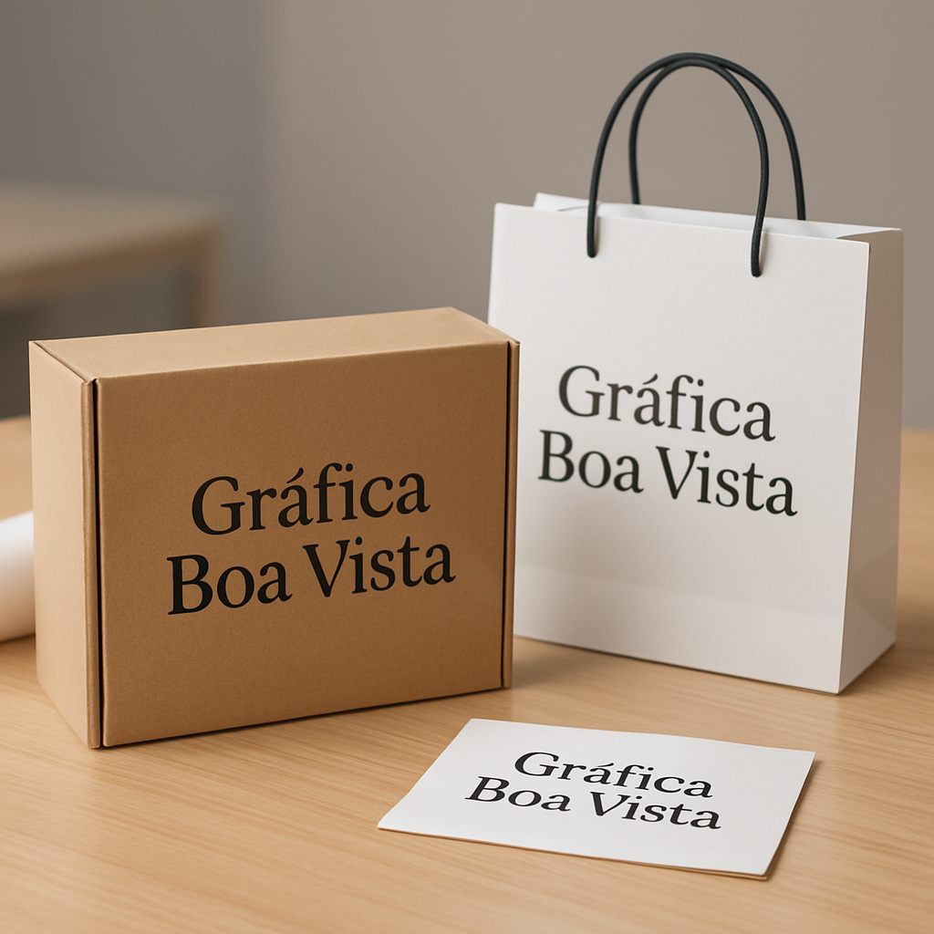 Caixa personalizada em ambiente de estúdio, com visual profissional e foco em embalagem de marca