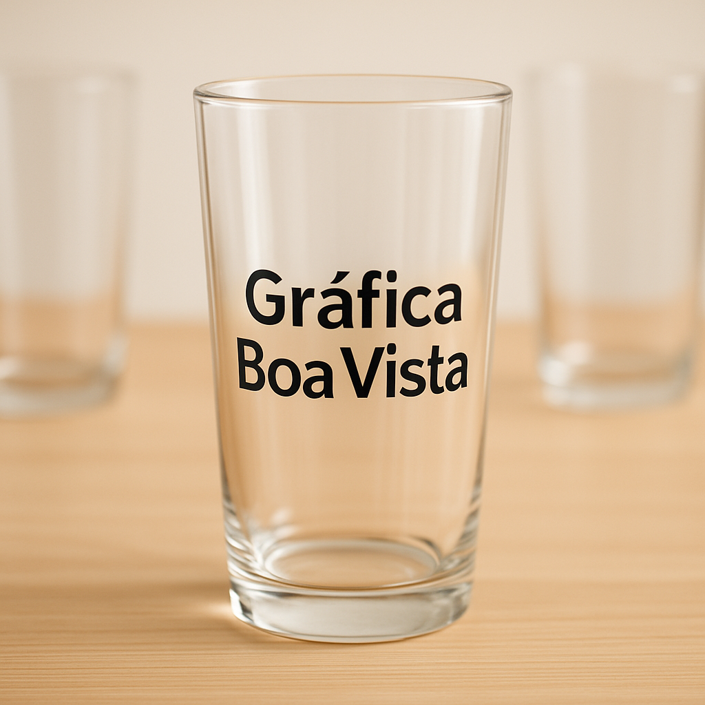 Copo Long Drink personalizado em foto de destaque, com visual profissional de produto em gráfica