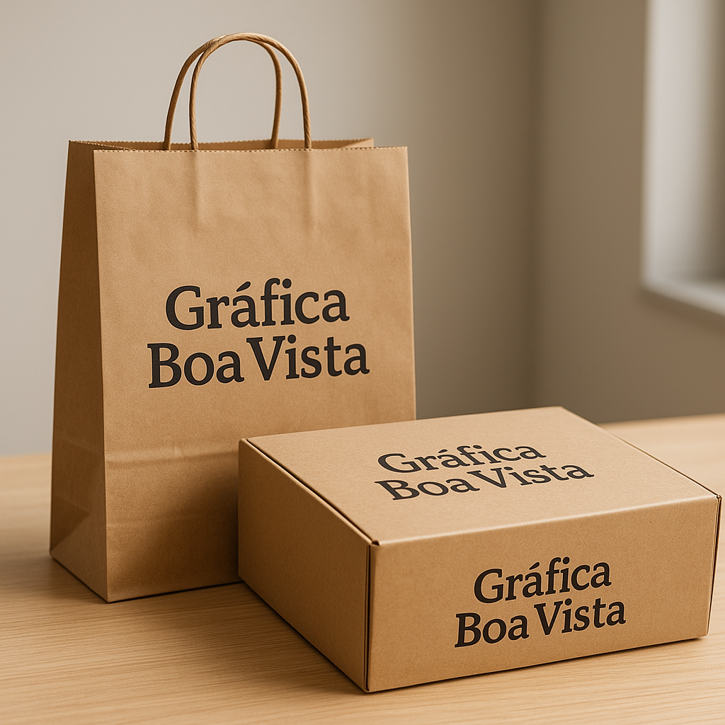 Embalagens personalizadas para delivery de restaurante, com caixas e sacolas com identidade visual da marca