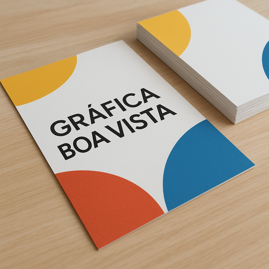 Folhetos promocionais impressos em gráfica profissional em Curitiba, com acabamento limpo e visual comercial