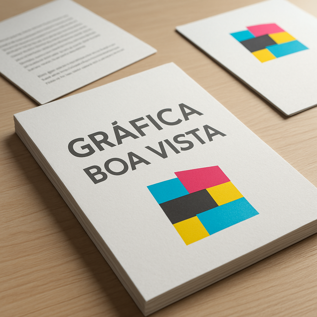 Folheto explicativo impresso sobre uma recepção de clínica, com visual profissional e limpo