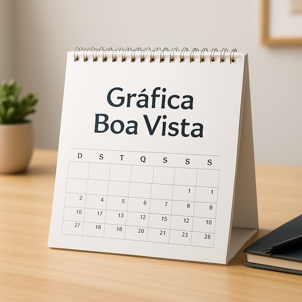 Folhinha de Parede em uma clínica, com visual limpo e uso promocional para consultórios