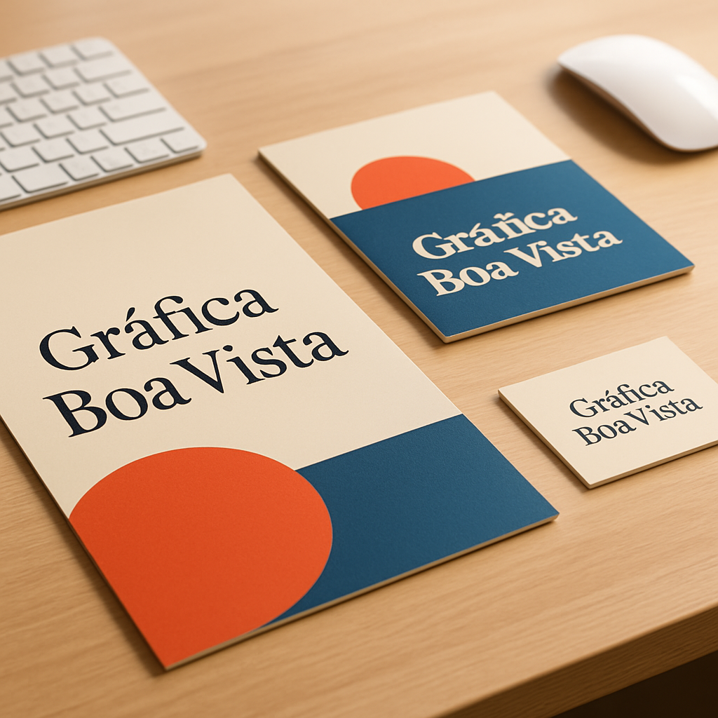 Encarte promocional para clínicas e consultórios em mesa de gráfica profissional, com visual limpo e acabamento de qualidade