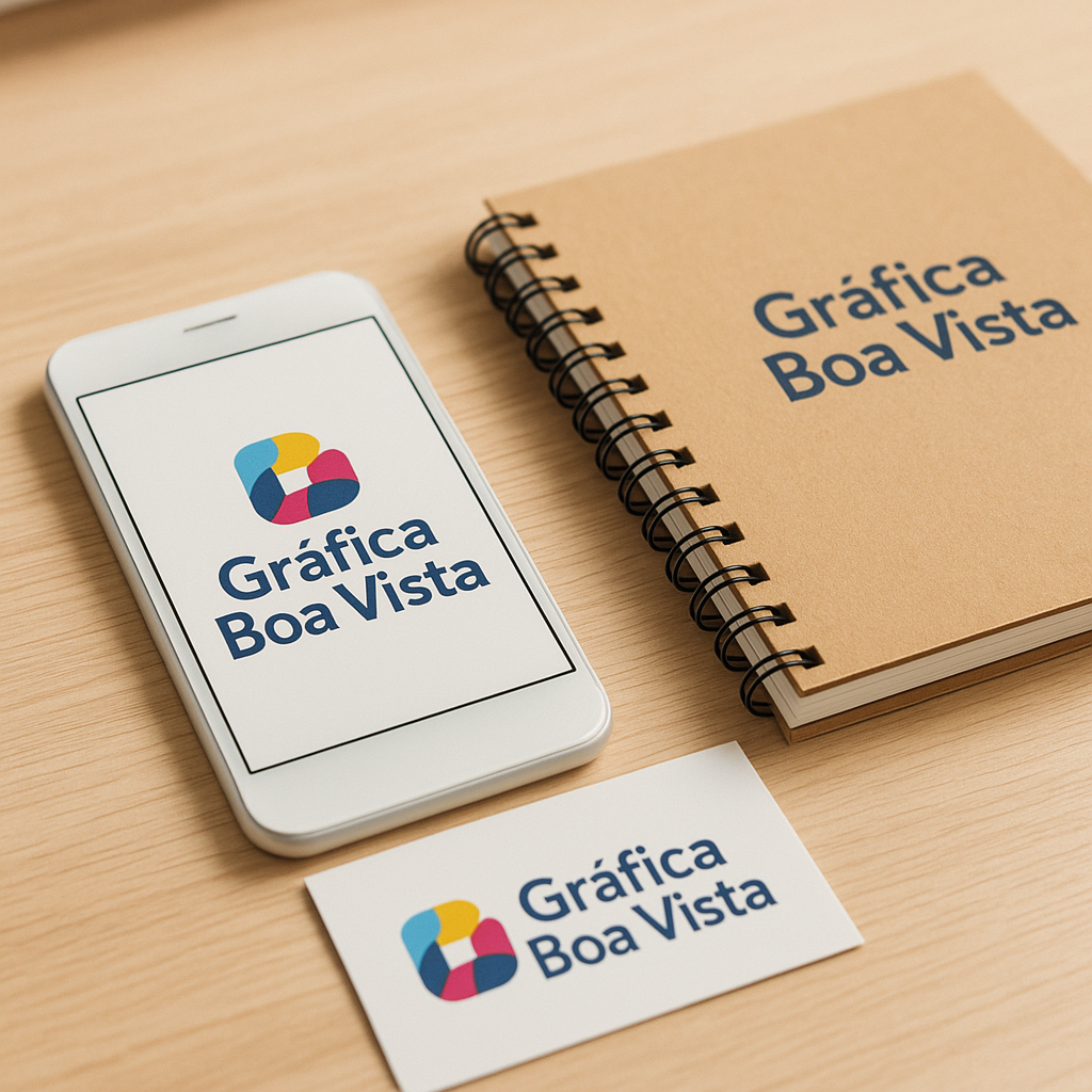 Móbile promocional personalizado em ambiente de gráfica em Curitiba