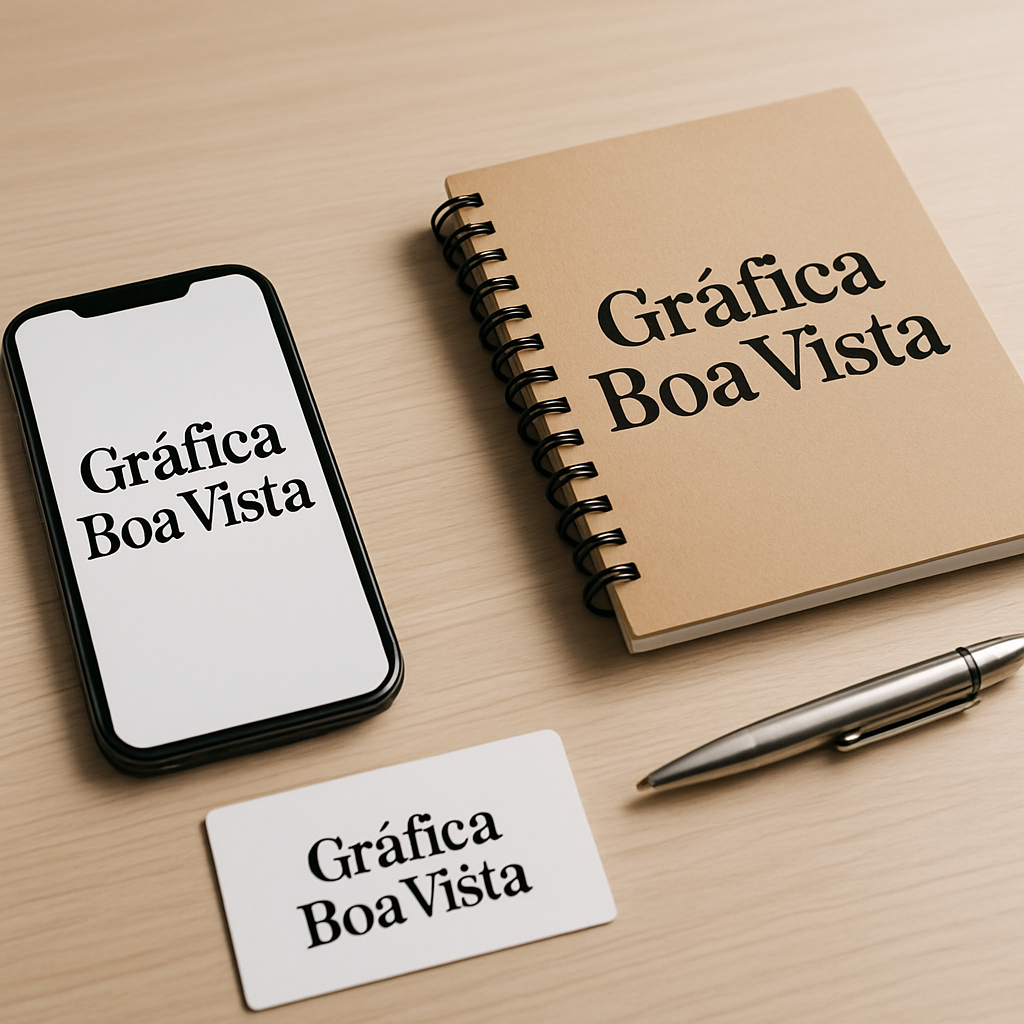 Móbile promocional personalizado em ambiente de gráfica em Curitiba