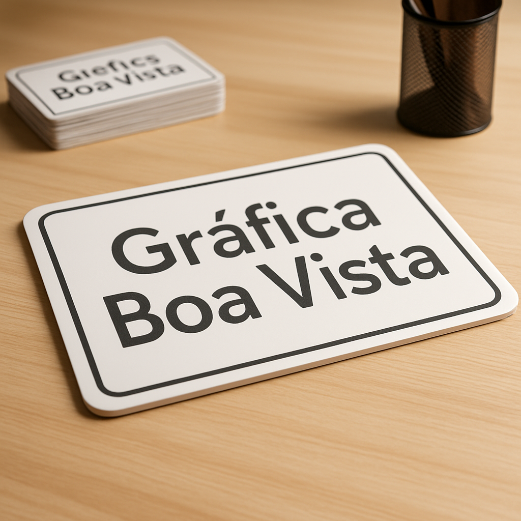 Clínica moderna com placa de sinalização interna em portas e corredores