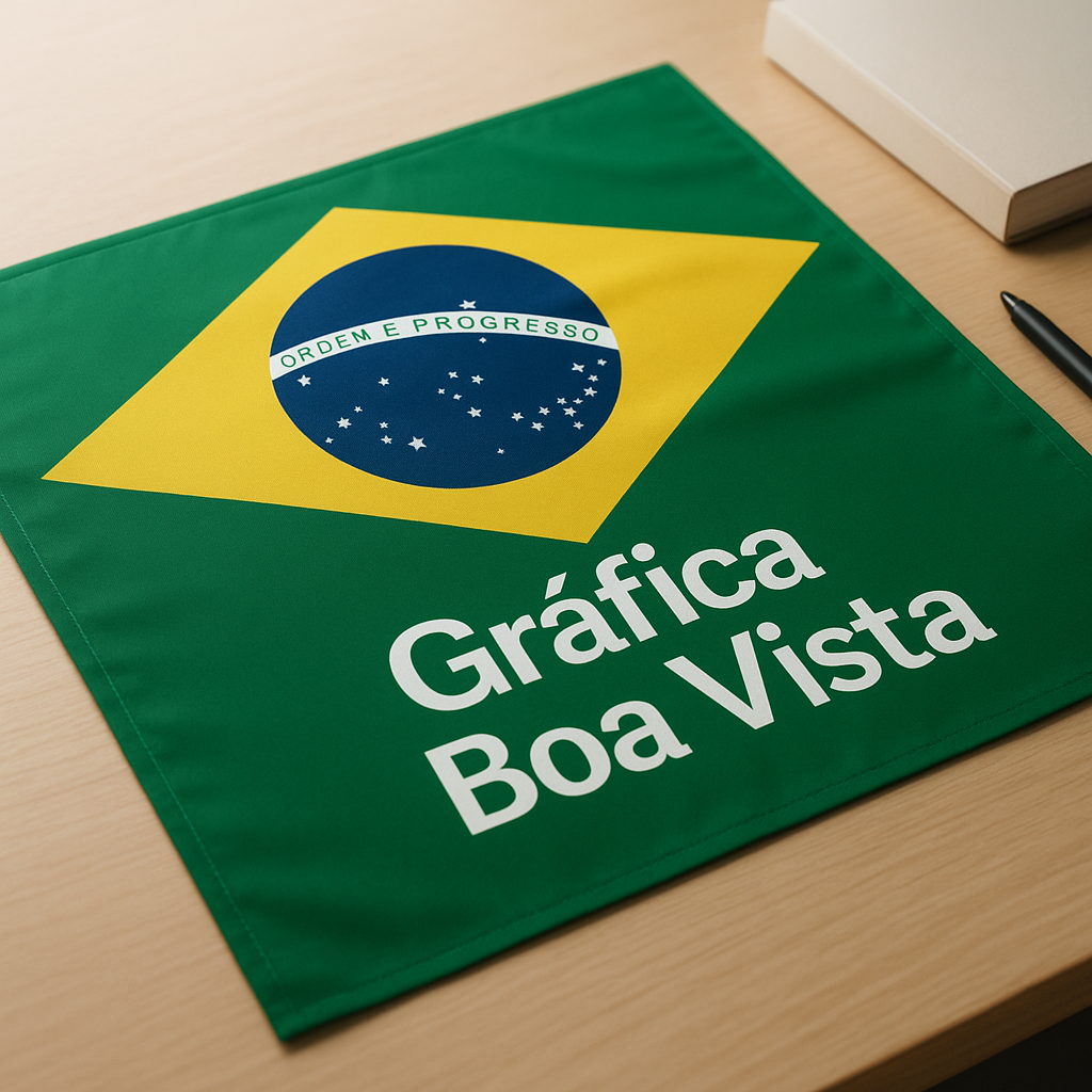 Bandeiras personalizadas em gráfica de Curitiba com acabamento profissional