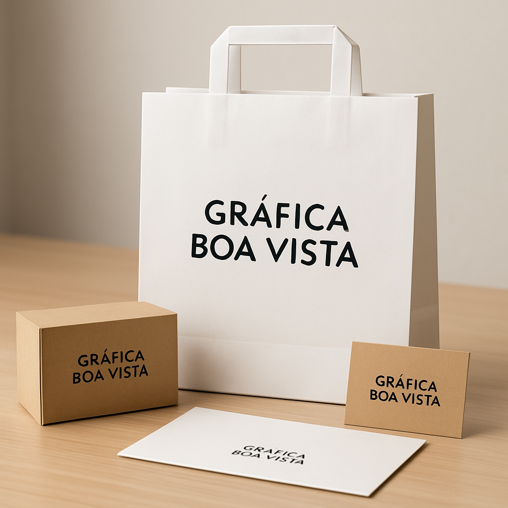 Embalagens personalizadas em produção em uma gráfica profissional em Curitiba