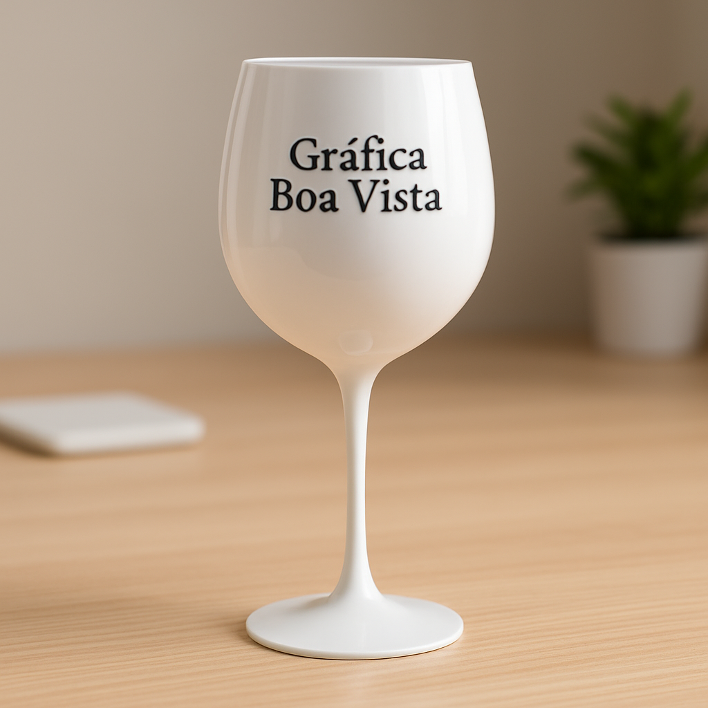 Taças personalizadas em ambiente de gráfica profissional em Curitiba