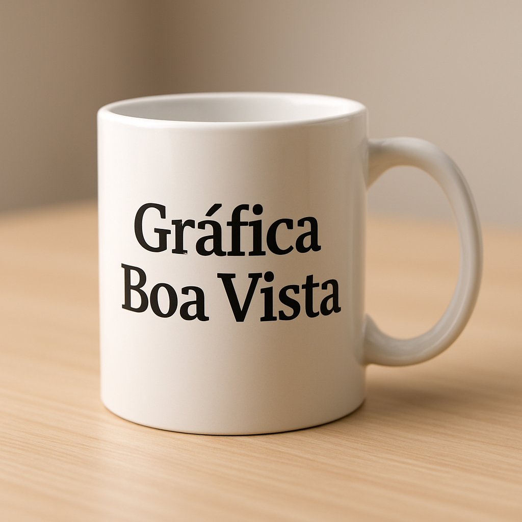Taça personalizada elegante para clínica e consultório em fundo neutro