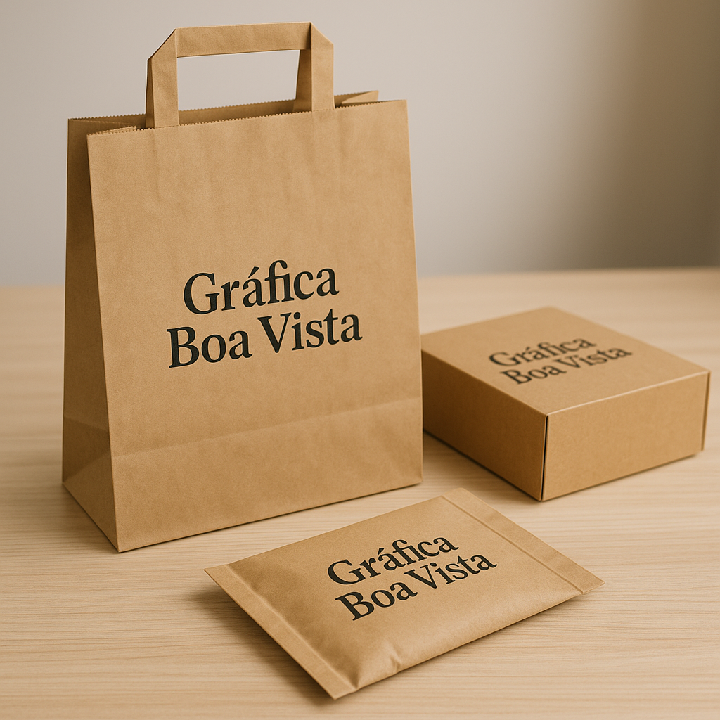 Embalagens para delivery personalizadas em ambiente de gráfica, em Curitiba/PR